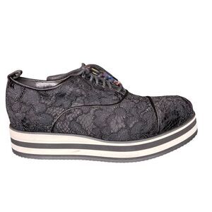 Ermino Scervino shoes lace platform moccasins